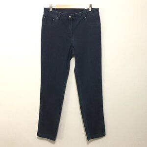 Ruby Rd. Dark Blue Skinny Jeans Size 6 Indigo Stretch Denim New